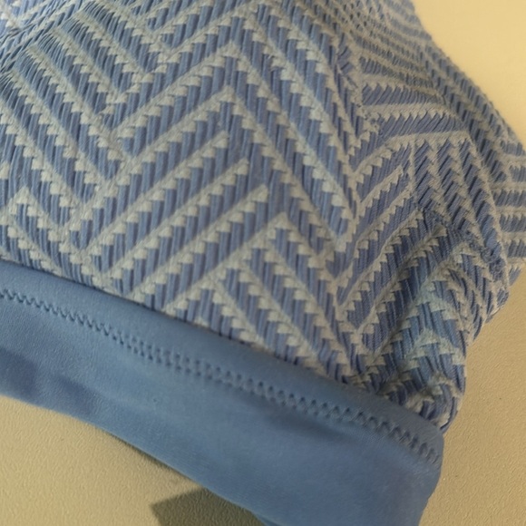 [Aerie] NWT Blue Jacquard Scoop Bikini Top - Picture 3 of 6